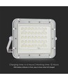 40W LED solcelle lyskaster - IP65, 4000K, inkl. solcellepanel og fjernkontroll