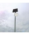 VT LED Solar Projektør 40W - 4000K, 5000 mAh Batteri, 3m Kabel, Smart IR Fjernkontroll, Hurtig Lading, Hvit