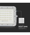 80W Solara LED lyskaster med solcelle - 800lm, IP65, 6400K, inkl. fjernkontroll og solcellepanel
