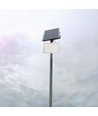 30W Solcelle LED lyskaster - 2600lm, IP65, 6400K, inkl. solpanel og fjernkontroll, utendørs