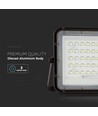 6W Solara LED lyskaster med solcelle - IP65, 6400K, inkl. fjernkontroll og solcellepanel