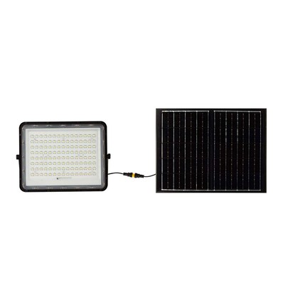 VT LED Solcelle Lyskaster 180W - 6400K, 16000 mAh Batteri, 3m Kabel, Smart IR Fjernkontroll, Hurtig Lading