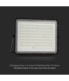 VT 180W - LED Solcelle Projektør, 4000K, 16000 mAh Batteri, 3m Kabel, Smart IR Fjernkontroll, Rask Lading
