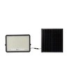 30W LED solcelle lyskaster, 6400K - 2600lm, IP65, inkl. solcellepanel og fjernkontroll, aluminium