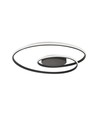 48W LED designer taklampe - 5150lm, Triac dimbar, Ø60cm, sort, 3000K