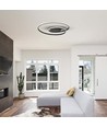 48W LED designer taklampe - 5150lm, Triac dimbar, Ø60cm, sort, 3000K