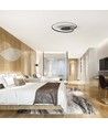 48W LED designer taklampe - 5150lm, Triac dimbar, Ø60cm, sort, 3000K