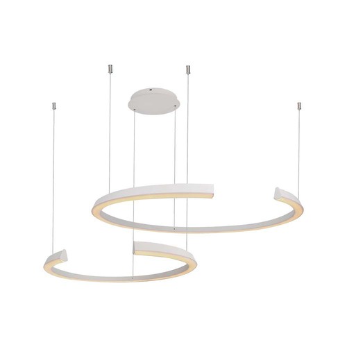 48W hengelampe - LED, metall, L1100xB800xH1200mm, CCT 4000K, hvit, TRIAC dimming