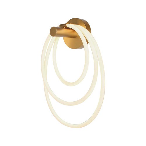 37W Designer LED vegglampe - Gull, Ø35cm, 3940lm, 3000K, IP20