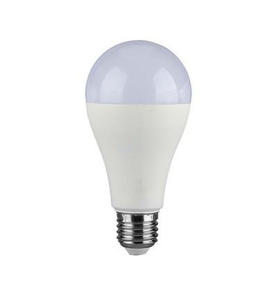 A65 LED 17W E27 - Plast Pære, 6500K, 200D