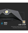 5W LED vegglampe - IP65, sort, 110lm/W, 17,5x17,5cm, aluminium, inkl. lyskilde