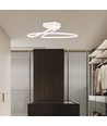 43W LED Designer taklampe, hvit rund - 4580lm, Ø52cm, 4000K, elegant design