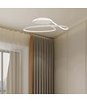 24W Designer LED taklampe - Ø25cm, hvit, sirkel design, 4000K nøytral hvit