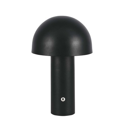 3W oppladbar LED bordlampe, sort - 3-i-1 CCT, dimbar, touch, 5V, 1800mAh batteri