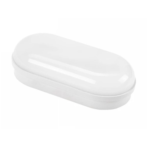 8W LED Technic vegglampe - IP54, IK10, oval, hvit, inkl. lyskilde