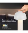 LED bordlampe - 1800mAh batteri, Ø150x250, 3i1, hvit, Hus