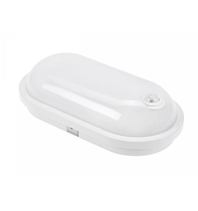 Technic Lampe LED 20W IP54 230V - Oval, Nøytral hvit, PIR.