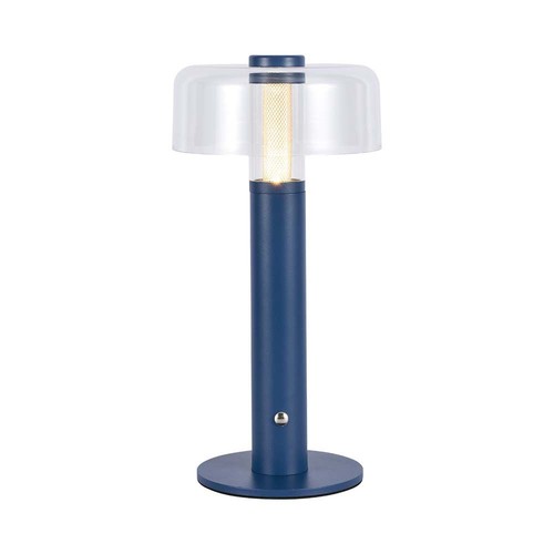 1W oppladbar LED bordlampe - Fiolett, dimbar, 3000K, USB lading, 30cm høy
