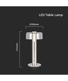 LED Bordlampe - 1800mAh Batteri Ø150x300, 3000K, Champagne Gull