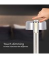1W oppladbar LED bordlampe, champagne gull - Touch dimbar, USB-C, 3000K, 1800mAh, høyde 30cm