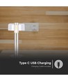 1W oppladbar LED bordlampe, champagne gull - Touch dimbar, USB-C, 3000K, 1800mAh, høyde 30cm
