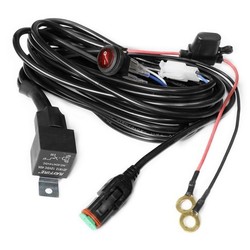 Kjøretøyslys Kabel med bryter til LEDlife arbeidslampe - 1 lampe, 15A, DT06-2S stikk