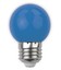 1W Farget LED kronepære - Blå, E27