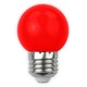 1W Farget LED kronepære - Rød, E27