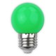 1W Farget LED kronepære - Grønn, E27