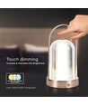 1W oppladbar LED bordlampe, antik bronze - 3-i-1 CCT, dimbar, 5V, 1800mAh batteri, høyde 19cm