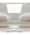 36W LED-panel - 2i1, bakbelyst, 6400K.