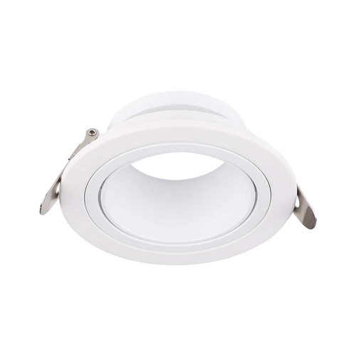 GU10 innfellingsspot Dyp - Rund, hvit, Ø8,75cm, dypt design, blender ikke