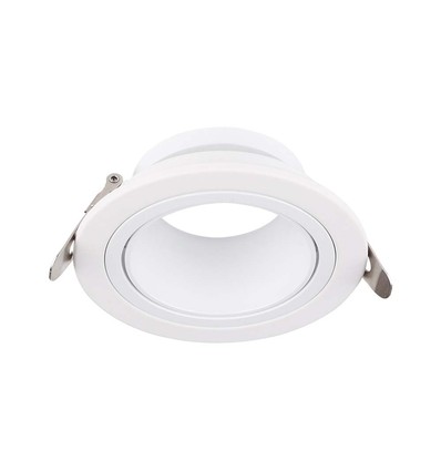 GU10 innfellingsspot Dyp - Rund, hvit, Ø8,75cm, dypt design, blender ikke