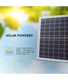 40W LED solcelle lyskaster med solcellepanel - 4000K, IP65, fjernkontroll, utendørs, 3.2V