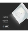 20W Solcelle LED lyskaster - 4000K, Hvit hus