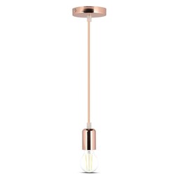 LED pendel V-Tac lampefatning - Rose guld, E27