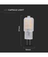 G4 1,1W LED pære, 12V - Samsung LED chip, 100lm, 300°, plast, 5 års garanti