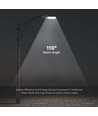 V-Tac 30W LED gatelys - Ø50/Ø60mm, Samsung chip, IP65, grått hus