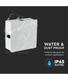 4W kvadratisk LED vegglampe - IP65, hvit, 3000K, 428lm