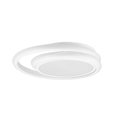 38W LED Lys - designer, 4000K, hvit, dobbelt, rund