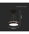 LED Designer Hengelampe 12W - 4000K, Svart