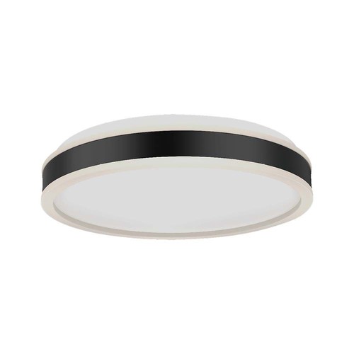 18W LED Lys - Designer, 4000K, Svart, Rund