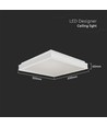 18W LED Designer Lys - 4000K, Hvit, Firkantet