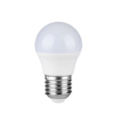 G45 LED Plast Lyspære 3.7W E27 - Samsung Chip, 4000K