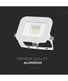 10W LED lyskaster, hvit - Samsung LED chip, IP65, ultra-tynt design, 3000K, utendørs