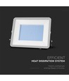 200W LED lyskaster, Samsung LED chip - 185lm/W, IP65, 6500K, sort, 5 års garanti