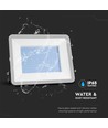 200W LED lyskaster, Samsung LED chip - 185lm/W, IP65, 6500K, sort, 5 års garanti