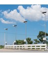 20W LED solcelle gatelampe - 2500lm, IP65, 6500K, inkl. solpanel og monteringsbrakett