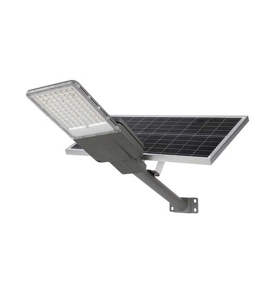 30W Solcelle LED gatelampe - Bridgelux chip, 3000lm, IP65, inkl. solpanel og sensor