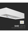 6W LED solcelle vegglampe med sensor - 900lm, IP65, hvit, 4000K, inkl. batteri